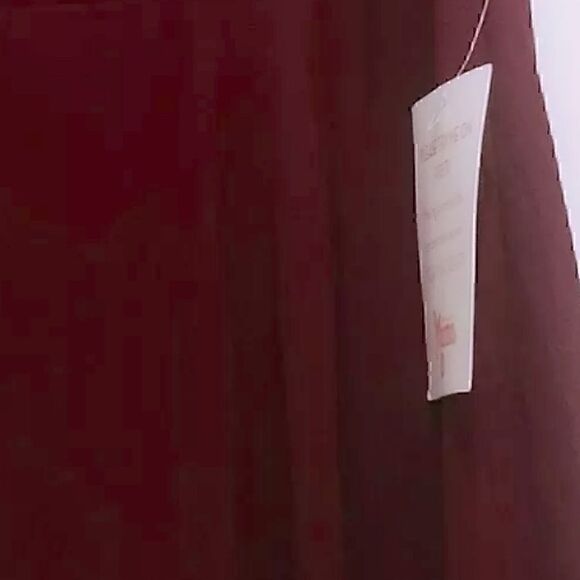 NWT Show Me Your Mumu Godshaw Goddess Gown in Merlot Chiffon Small - Picture 6 of 6